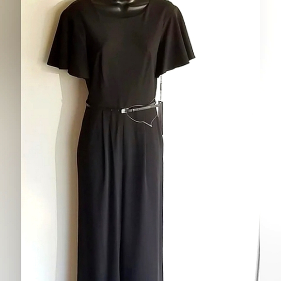 Calvin Klein Flutter Sleeve Jumpsuit - Picture 9 of 11